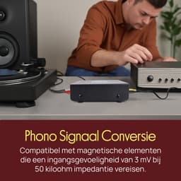 Pyle Phono Voorversterker voor Platenspeler - Mini Elektronische Audio Stereo Fonograaf Voorversterker met RCA Ingang, RCA Uitgang en Geluidsarme Werking — thumbnail 3