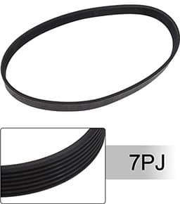 7PJ490mm grasmaaier aandrijving 16mm breedte rubber synchrone gesloten lus distributieriem compatibel met QUALCAST roterende maaiers — thumbnail 2