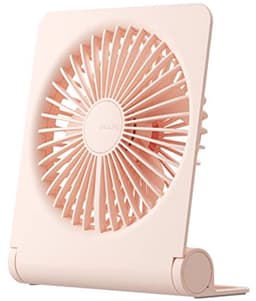 Draagbare Mini Tafelventilator - USB Oplaadbaar, 4 Snelheden, Stil, Perfect voor Thuis en Kantoor — thumbnail 2