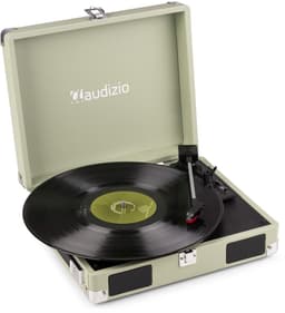 Platenspeler met speakers - Audizio RP111G - Retro platenspeler - LP speler - Model 2025 - Groen — thumbnail 1