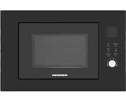 Heinner Inbouw Magnetron 23L – 800W Magnetron – Grill 1000 W –5 Vermogensstanden – LED Display – Kinderslot –Timer – Zwart