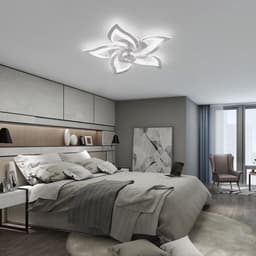 Stille Plafondlamp met Ventilator en Dimbaar Licht, Omkeerbare Motor voor Zomer- en Wintermodus, 6 Snelheden — thumbnail 4