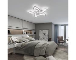 Stille Plafondlamp met Ventilator en Dimbaar Licht, Omkeerbare Motor voor Zomer- en Wintermodus, 6 Snelheden