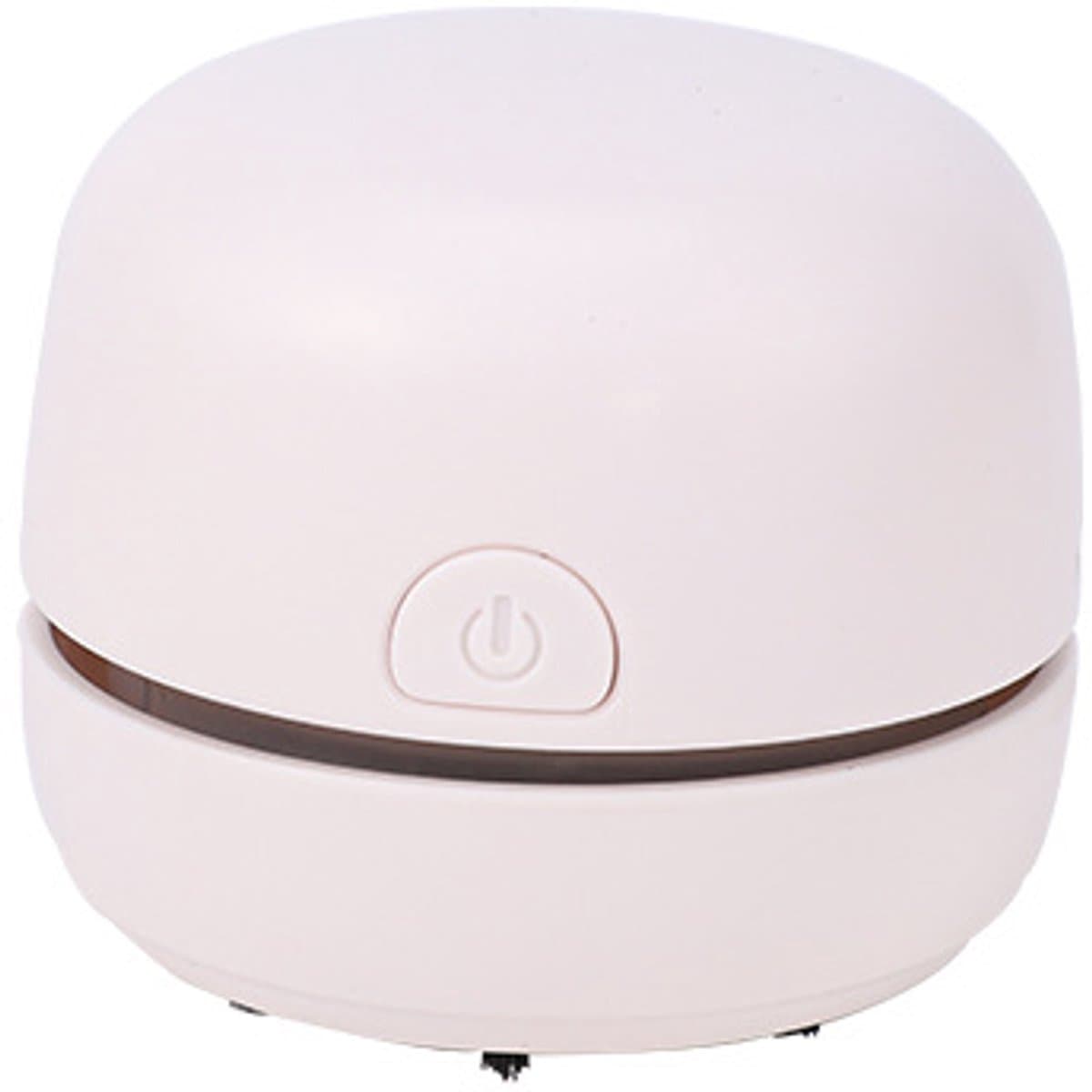 Stofzuiger - Stofzuiger zonder zak - Stofzuiger draadloos - Desk vacuum - Mini stofzuiger - Bevat rietje - Borstel - USB-oplaadkabel - Afneembaar ontwerp - Kruimels - Voor Kantoor - Bureau -Wit — afbeelding 1