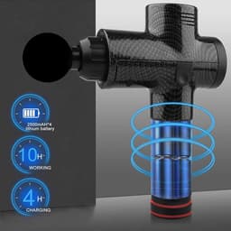 Massagepistool, elektronische spierontspanner, 30 instelniveaus, massage, therapie, massage, uitgerust met 6 verschillende massagekoppen — thumbnail 3