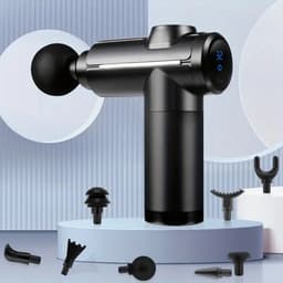 De spiermassage gun is een stille deep tissue impact massager, speciaal ontworpen voor sporters. Hij is uitgerust met 32 snelheidsinstellingen, 8 massagekoppen, een lcd-touchscreen en een handzaam ontwerp. — thumbnail 3