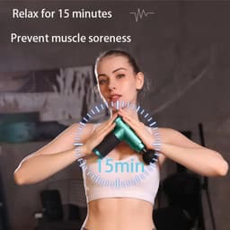 De spiermassage gun is een stille deep tissue impact massager, speciaal ontworpen voor sporters. Hij is uitgerust met 32 snelheidsinstellingen, 8 massagekoppen, een lcd-touchscreen en een handzaam ontwerp. — thumbnail 2