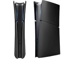 Playstation 5 Slim Faceplates Digital Edition (niet geschikt voor standaard PS5 & PS5 Pro) - Inclusief Mid Skin - Accessoires - Faceplate - Cover - Plate - Skin - Zwart