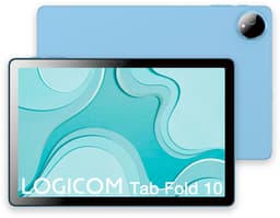 Logicom - Tablet Fold 10 - 128GB - 10 Inch - 6GB RAM - Octa Core - Wifi - Android 15 + Beschermhoes - Blauw — thumbnail 1