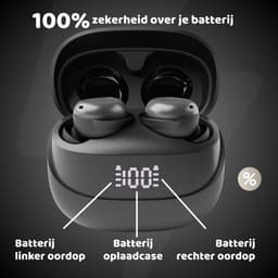 pocobob® Z draadloze oortjes - Black Deep Grey - bluetooth oordopjes - kleine oordopjes - in ear oortjes - met microfoon - ook voor slapen - Met pocobob APP voor je smartphone — thumbnail 5