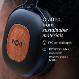 HOUSE OF MARLEY POSITIVE VIBRATION REBEL ANC SB Over-ear Draadloze hoofdtelefoon met Noise-cancelling Zwart — thumbnail 5