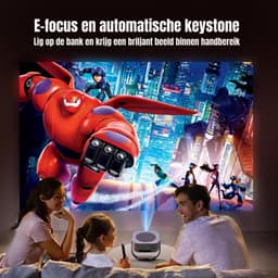 SCH® Mini beamers - Projector - Mini beamer - Wit - ‎25cm x 23cm x 20cm — thumbnail 5