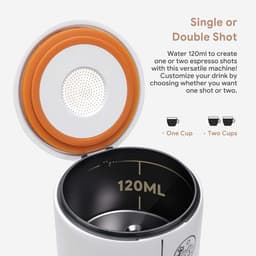 Draagbare Oplaadbare Espressomachine voor Reis en Thuis, 3-in-1 Compatibel met Koffiecapsules, Automatische Koffiemaker — thumbnail 2