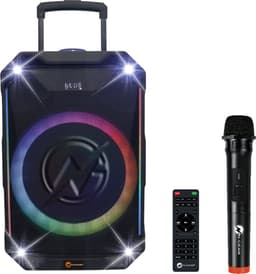N-GEAR THE FLASH 1040 - Bluetooth Karaoke Speaker - 10 Inch Woofer - Discolicht - Draadloze Microfoon - Krachtige party speaker met lichtshow en TWS - 400w — thumbnail 1