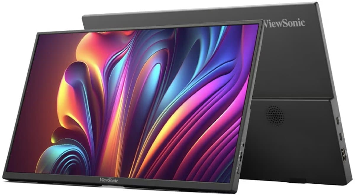Viewsonic Va1650 16-Inch Monitor Voor Computer/Laptop, Fhd, Hdmi, Usb-C, Luid — afbeelding 1