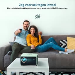 DailySupplies® Mini Beamer - Film Projector met Bluetooth - Draagbare Beamer - 4K Kwaliteit - Groen met zwart — thumbnail 2