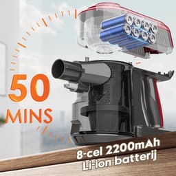 Draadloze Steelstofzuiger - 30V 450W - Lichtgewicht - Hand- en Staande Modus - BLDC Motor - Voor Tapijt en Huisdierharen - Stille Borstelvrije Digitale Controle - Huisstofzuiger Voor Thuisgebruik — thumbnail 3