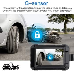 Motorfiets DVR Voor- en achter dual channel rijvideorecorder zwarte doos — thumbnail 3