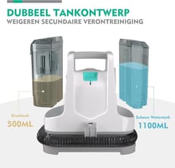 SNJY® Zetelreiniger - Textielreiniger - Bank Reiniger - Tapijtreiniger - 400 W - Wit/Grijs — thumbnail 5