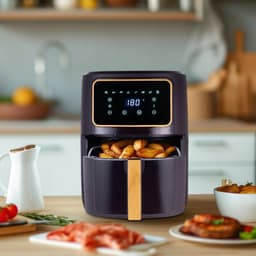 Krachtige Heteluchtfriteuse 6,9 L met 8 Kookprogramma's en Keramische Coating — thumbnail 2