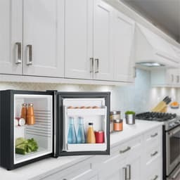Klarstein Minibar Happy Hour 5-15°C 25 dB ledverlichting - Minikoelkast - 30L - voor Hotelkamer voor Partykelder - Stil LED-Binnenverlichting Compact Geruisloos - Mini Fridge - Hotelkoelkast - Kleine Koelkast - Compact Koelkast — thumbnail 5