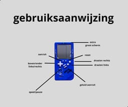 Brickgame Handheld Spelcomputer - Extra Groot Scherm - Tetris - Classic game - Retro spel - Blokken - Blauw — thumbnail 3