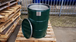 BarrelQ Big - Houtskoolbarbecue - British Racing Green - Staal - Ø57x87 cm - Vuurkorf & Statafel in 1 - 200L - Inclusief Hoes — thumbnail 4