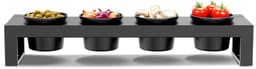 Cozze® topping station met vier niet-klevende kommen voor buitenkeuken en tafelgebruik — thumbnail 1