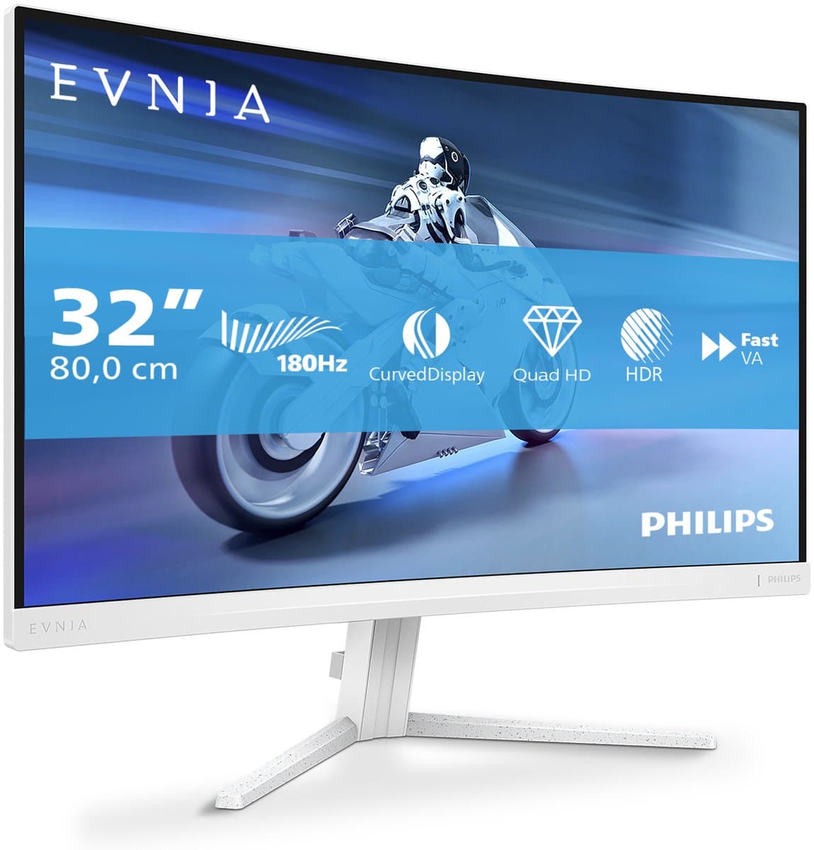 Philips Evnia 32M2C5501 - Full HD Curved Gaming Monitor - AI Ambiglow - 180hz - 32 inch — afbeelding 1
