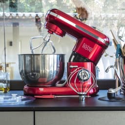 Krachtige 1500W Keukenmachine RVS Kom 5.5L - 6 Snelheden & 4 Accessoires — thumbnail 2