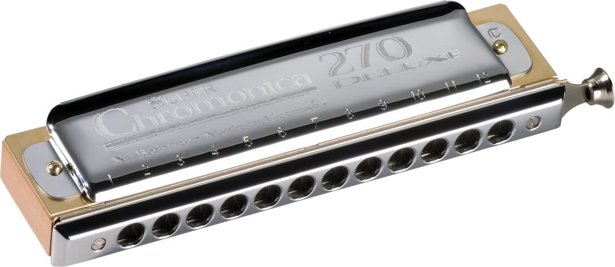 Hohner Super Chromonica Deluxe 270/48 houtkanzellkörper - Chromatische mondharmonica — afbeelding 1