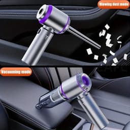 DIMICO - 2-in-1 autostofzuiger met blaasfunctie - Handstofzuiger - 6000 mAh - Mini stofzuiger draadloos - Interieur reiniger — thumbnail 2