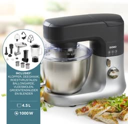 DOMO DO9182KR - Keukenmachine - 4,5L + Accessoires — thumbnail 2