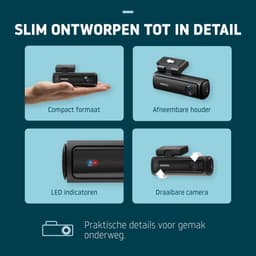 Nordväl DC202-2CH Dashcam – Incl. 256GB SD Kaart & BP125 Battery Pack – 4K Ultra HD voor en 2K QHD achter – Wifi – GPS – Parkeermodus – Dashcam voor auto – Auto Camera — thumbnail 5
