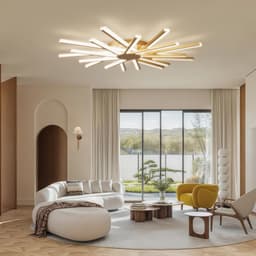 Moderne Grote Plafondlamp 96 cm met Afstandsbediening Dimbare LED Verlichting — thumbnail 1