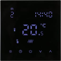 Programmeerbare digitale thermostaat voor vloerverwarming met wekelijks schema en LCD touchscreen — thumbnail 1