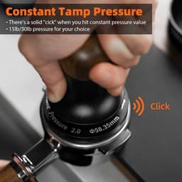 Espressotamper 58,5 mm met constante druk en geluidssignaal - 30 lb — thumbnail 4