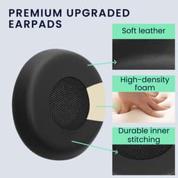 kwmobile 2x oorkussens geschikt voor Jabra Evolve 65 SE - Earpads voor koptelefoon in zwart — thumbnail 4