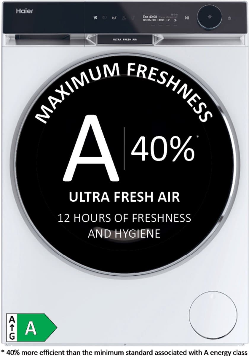 HAIER HW110-BD14397U1S X11 - Wasmachine Voorlader - 11 kg - 1400 rpm - 70 dB - automatisch doseren — afbeelding 1