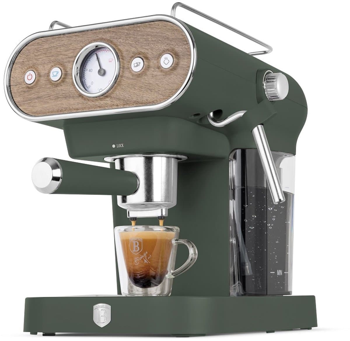 Berlingerhaus 9857 - 3 in 1 - Espresso - koffie - Senseo - Touchscreen - Machine - Matt Green collection — afbeelding 1