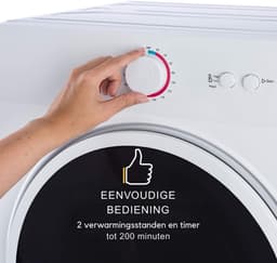 Florixa® Mini Droger - Droger - Mini Wasmachine - Wit - 48cm x 49cm x 69cm — thumbnail 4