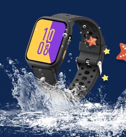 Smartwatch Kinderen – Hartslag – Camera – Stappen – Zaklamp – Zwart — thumbnail 2