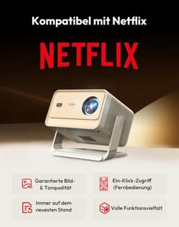 Gimbal N6Pro Smart Beamer - 710 ANSI Lumen - Roteerbare Projector (Plafond/Muur) - Native 1080P Full HD & 4K Support - WiFi 6 - Android 13 — thumbnail 4