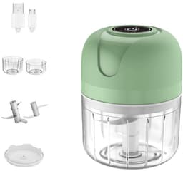 Mini Elektrische uiensnijder - Krachtige Press voor Knoflook & Ui - Mini chopper-Draadloze keukensnijder — thumbnail 1