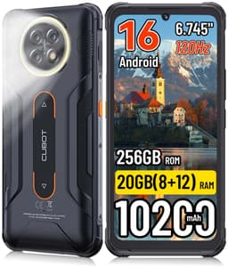 CUBOT Kingkong Ace 5 Robuuste Smartphone - 20GB RAM 256GB ROM - 10200mAh 33W Robuuste Telefoon - 6,745inch 120Hz - 4G Dual SIM - 48MP+16MP - IP68/IP69K - Android 16 - NFC GPS - Zwart — thumbnail 1