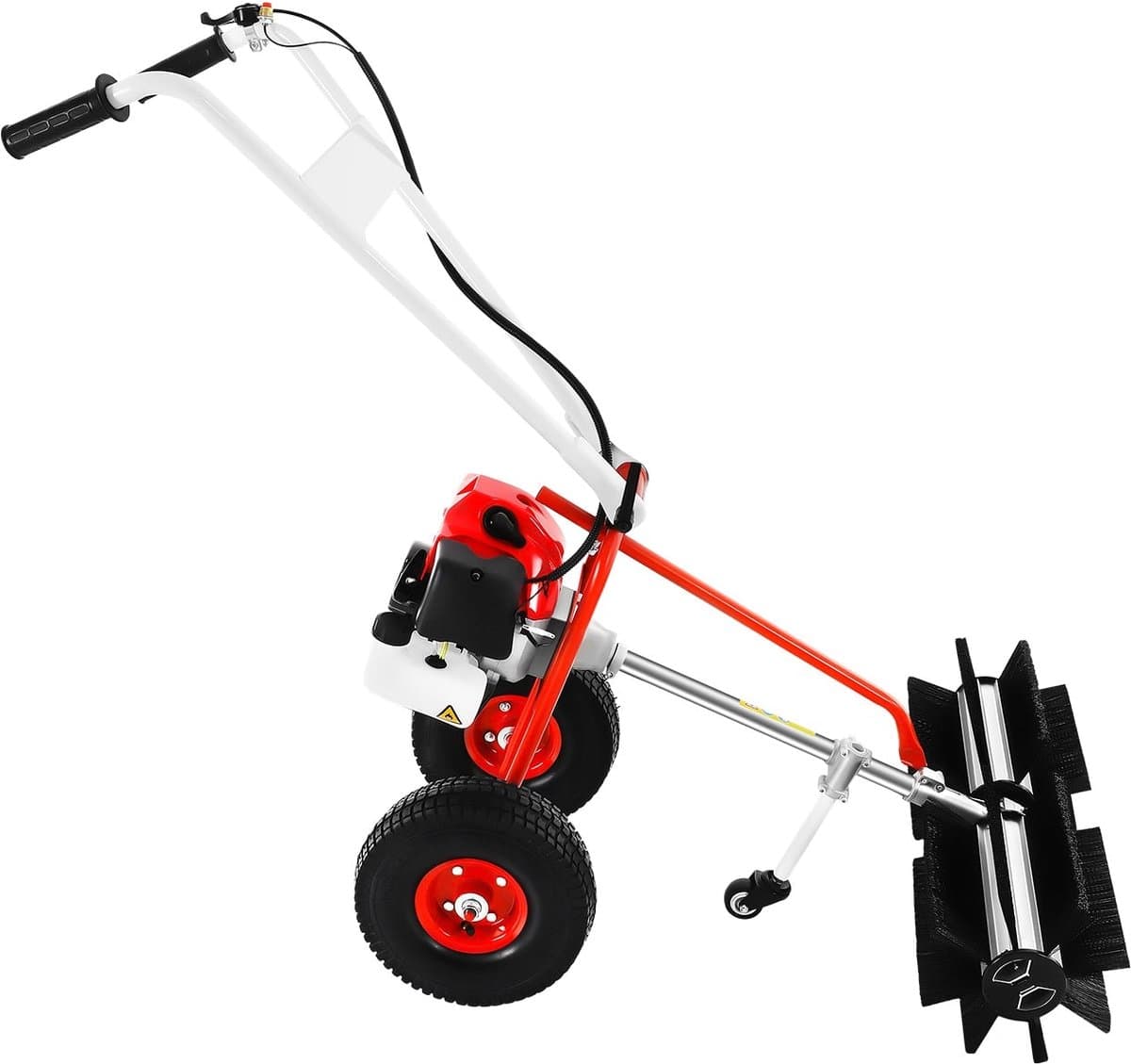 43CC Benzine Veegmachine – Handveger – Motorbezem – Bladveger – Tuinveger – 60 cm Borstelbreedte – 1,7 PK Motor – Stevige Constructie — afbeelding 1