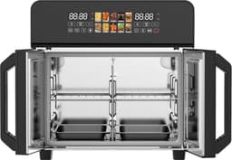 Heteluchtfriteuse XXL - Airfryer Oven - Gezond Koken - Grote Capaciteit - 23 Liter - Zwart — thumbnail 3