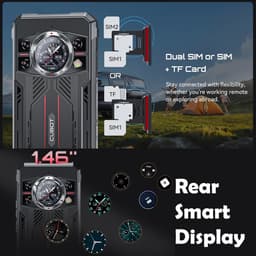 CUBOT Kingkong 11 Robuuste Smartphone 5G - 32GB RAM - 256GB ROM - 10200mAh - 6.72 inch 120Hz - IP68/IP69K - Android 15 - NFC - GPS - Zwart — thumbnail 5
