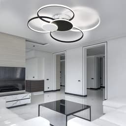 Moderne LED Plafondlamp Groot Woonkamer Dimbaar met Afstandsbediening — thumbnail 2