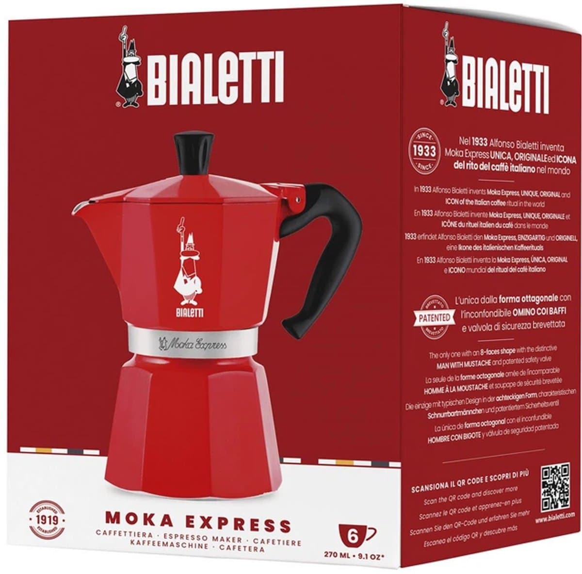 Bialetti Moka Express 6 kops - Nutcracker — afbeelding 1